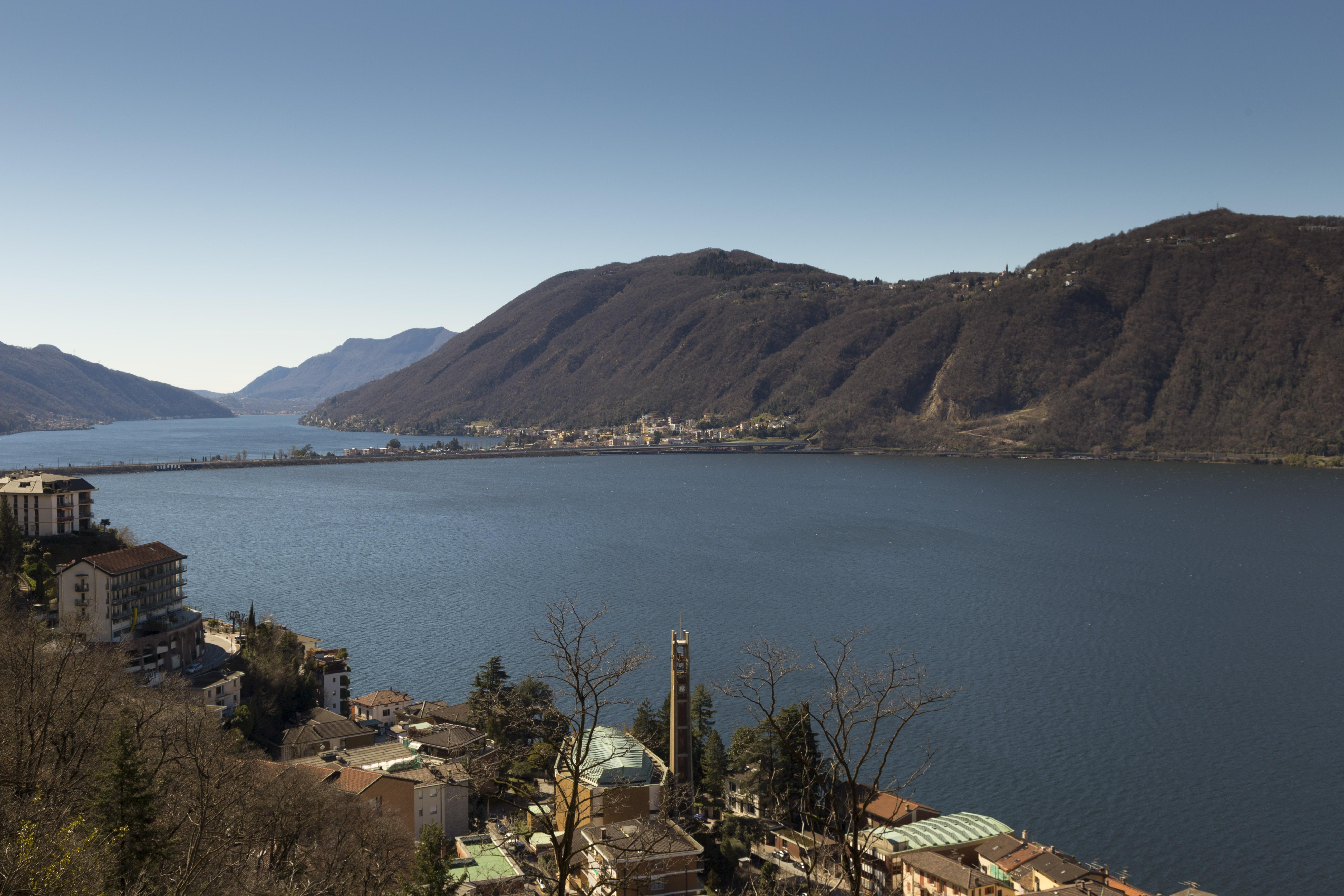 Grand Hotel Campione Campione dʼItalia Exterior foto View of Lake Lugano